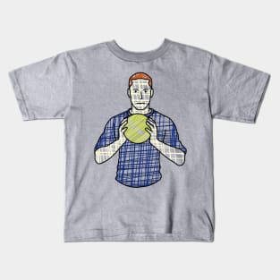 doodles of a man holding a ball Kids T-Shirt